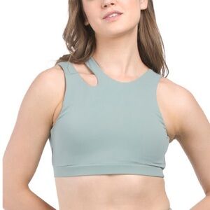 Noize Braylee Cropped Sports Bra Sea surf Green